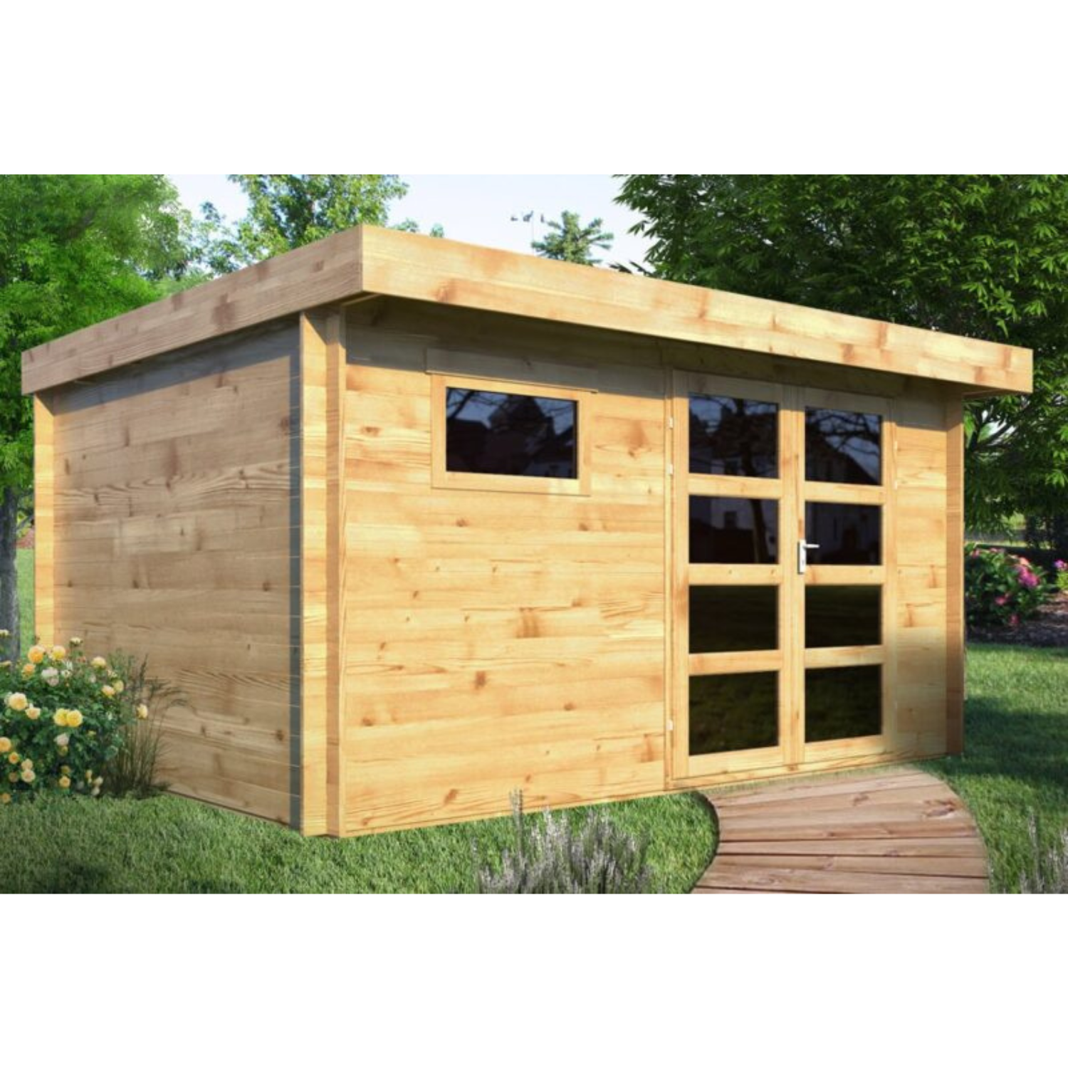 Casetas de jardín Legno moderno – 13 mq – Calidad superior – Precio de fábrica – LIQUIDACIÓN