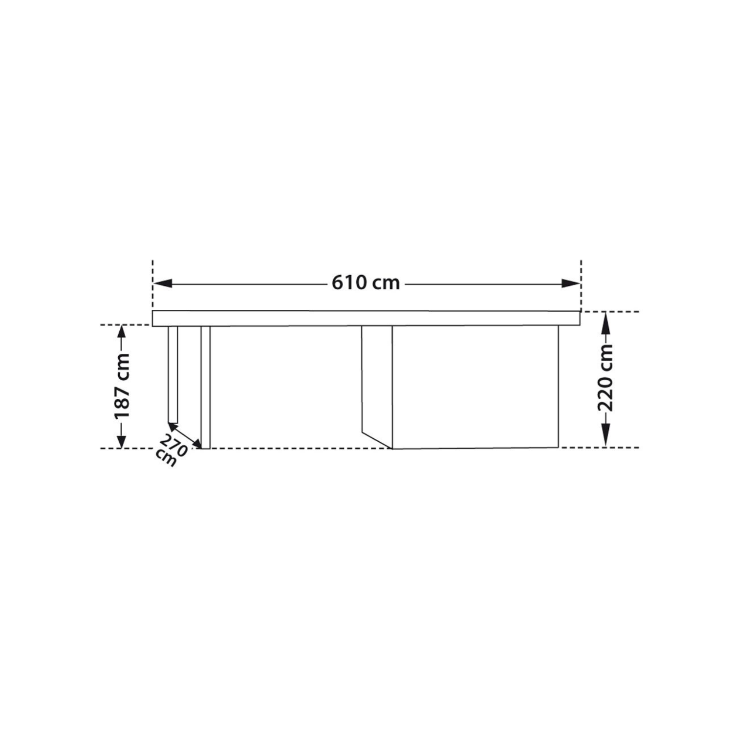 Caseta de jardín en madera à Toit Plat avec Auvent – Élégance et Polyvalence - Miniature 2