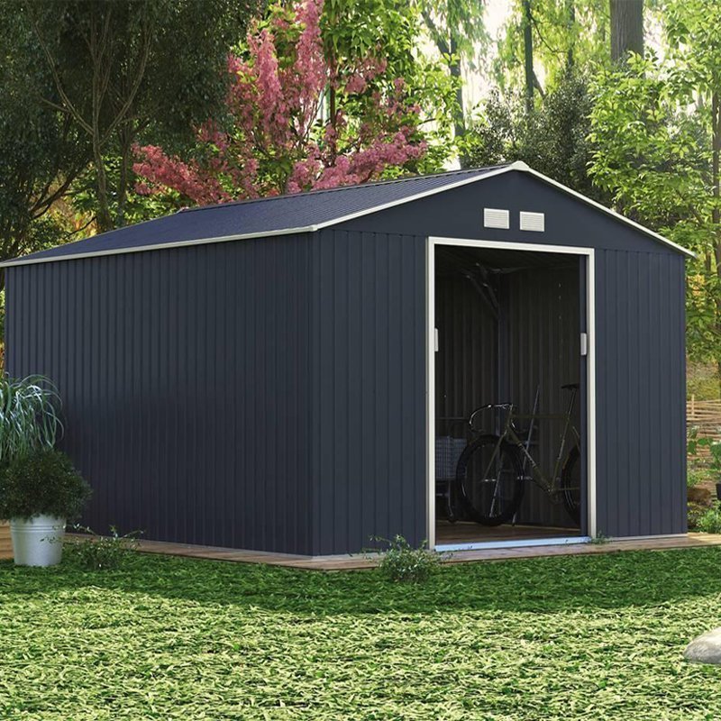 Caseta de jardín metálica, 8,7 m², precio de fábrica