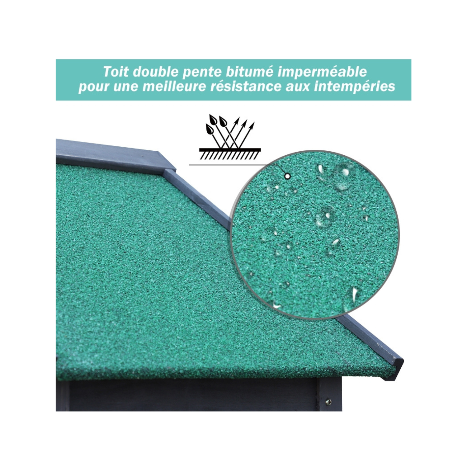 Caseta de jardín en Pin Massif Gris – 1,19 m² – Armoire de Rangement Robuste - Miniature 2