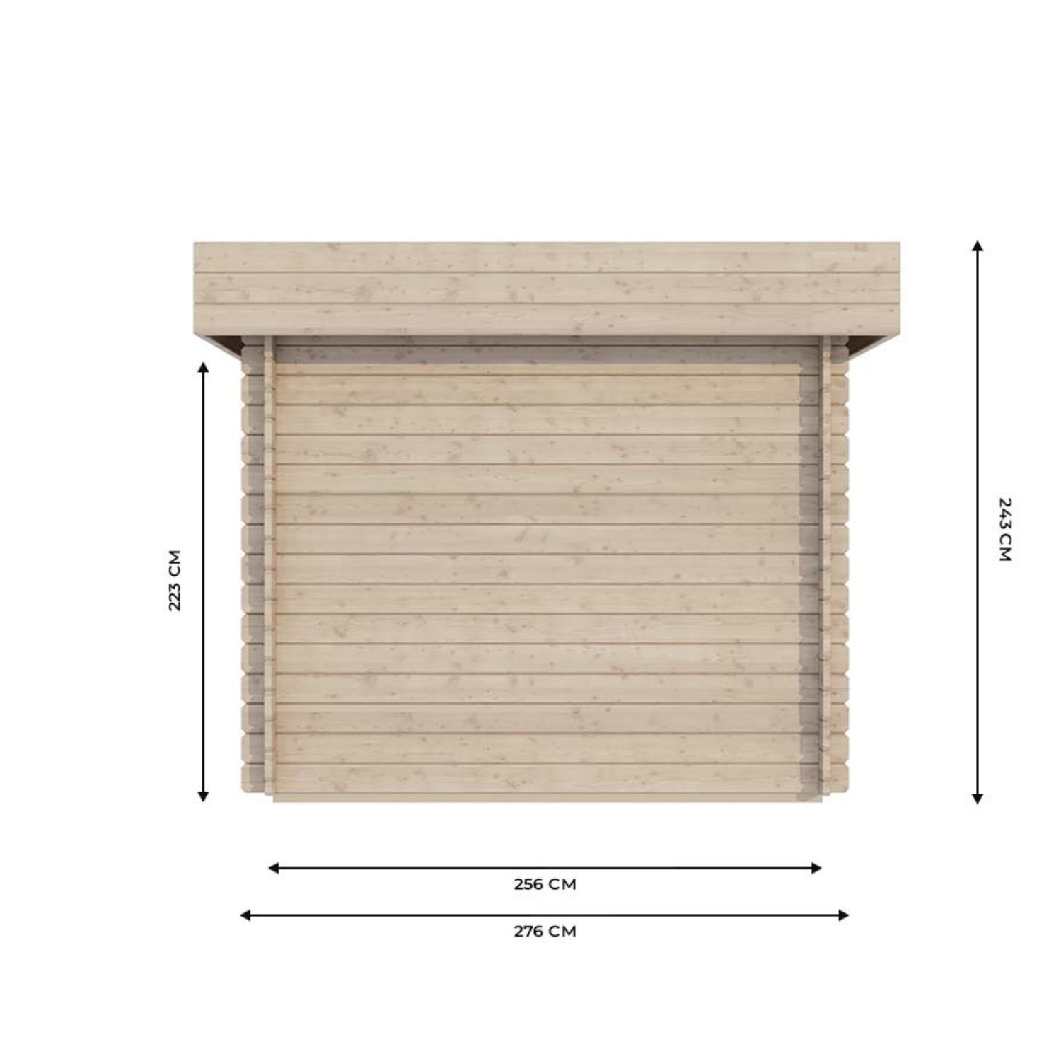 Abri moto en madera ROVETO 12m² – 28mm - Miniature 3