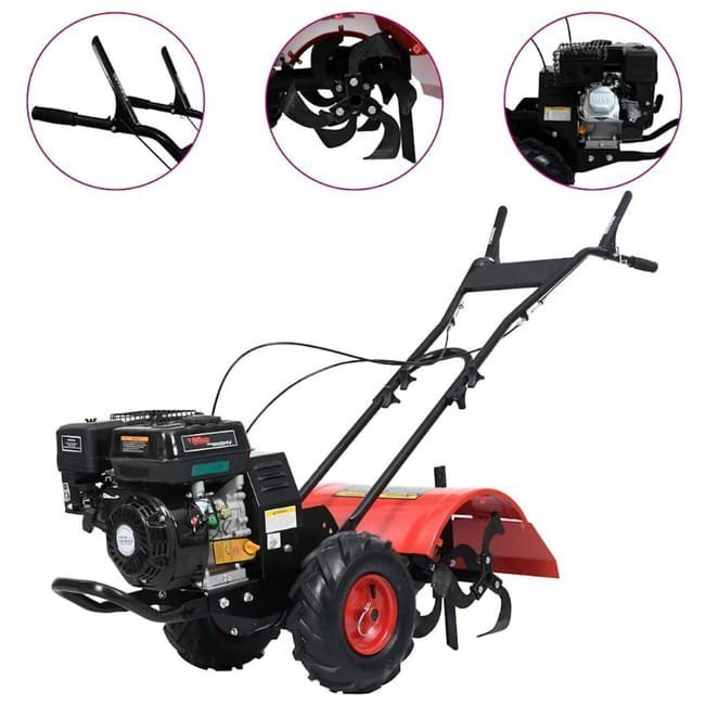 Serbatoio carburante 6,5 hp 196 cc, Ancho di Lavoro 50 cm, Profondità Regolabile 350 mm