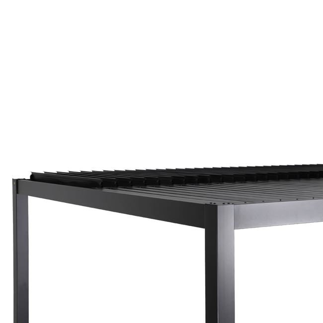 Pérgolas bioclimatique noir. aluminium et acier. 3x4m. lames orientables PALACE 4X3M - Miniature 3