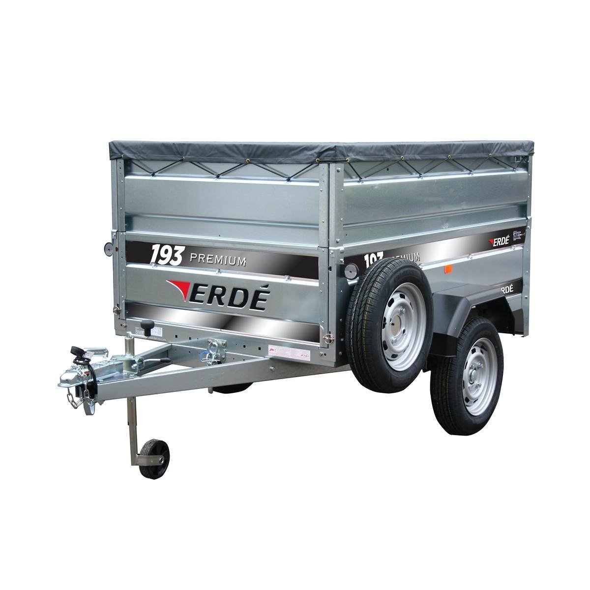 Remolque ERDE 193 Premium con 5 accesorios incluidos