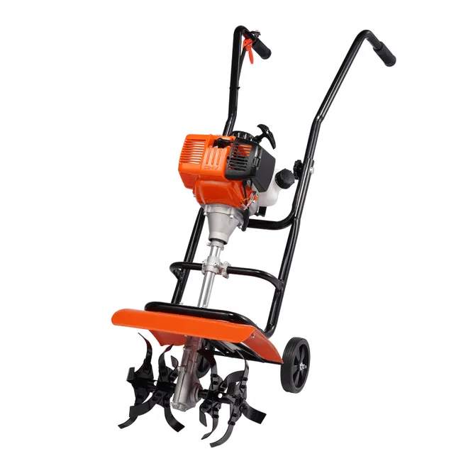 Motoazada térmica VEVOR 31 cc 4 tiempos con 4 dientes delanteros regulables